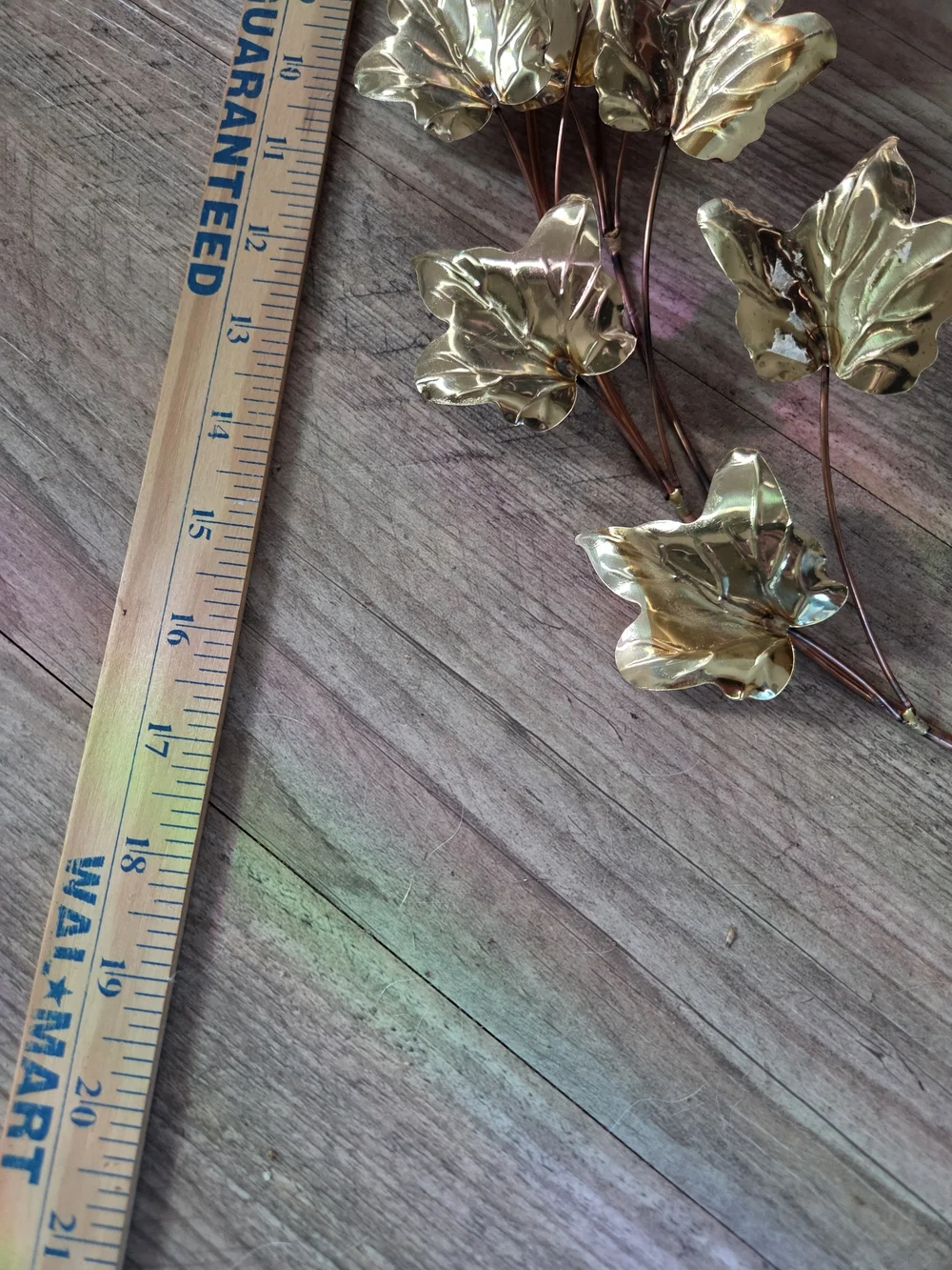 Homco Gold Leaf Vine Wall Decor Set